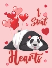 I Steal Hearts: Cute Chinese Panda Kids Composition 8.5 by 11 Notebook Valentine Card Alternative Cover Image
