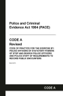 PACE Code A: Police and Criminal Evidence Act 1984 Codes of Practice Cover Image