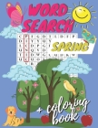 Spring Word Search + Coloring Book: Activity Book for Kids Ages 4-8 - 100 Pages with Vocabulary By Jessica Hannah Willis Cover Image