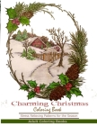 Adult Coloring Books: Charming Christmas Coloring Book Cover Image