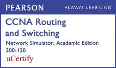 CCNA R&s 200-120 Network Simulator Academic Edition Pearson Ucertify Labs Student Access Card Cover Image
