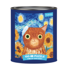 Puz 100 Tin Artsy Cat Vincat Van Go By Angie Rozelaar (Illustrator) Cover Image
