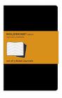 Moleskine Cahier Journal (Set of 3), Pocket, Ruled, Black, Soft Cover (3.5 x 5.5): Set of 3 Ruled Journals (Cahier Journals) By Moleskine Cover Image
