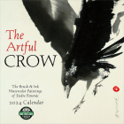 Artful Crow 2024 Wall Calendar: Brush & Ink Watercolor Paintings by Endre Penovac By Amber Lotus Publishing (Created by) Cover Image