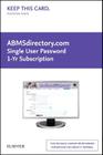 Abmsdirectory.com Single User - Password 1-Yr Sub By Elsevier Inc, Abms Cover Image