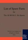 Spare Parts Lists for the 18/80 MG Six Cover Image