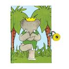 Babar's Yoga Locked Diary By Mudpuppy, Laurent de Brunhoff (Illustrator) Cover Image