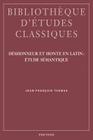 Deshonneur Et Honte En Latin: Etude Semantique By J-F Thomas Cover Image