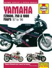 Yamaha FZR600, 750 & 1000 Fours '87 to '96 (Haynes Service & Repair Manual) Cover Image