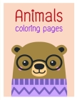 Animals coloring pages: A Funny Coloring Pages, Christmas Book for Animal Lovers for Kids By Harry Blackice Cover Image