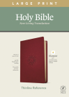 NLT Large Print Thinline Reference Bible, Filament Enabled Edition (Red Letter, Leatherlike, Berry) Cover Image