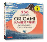 Origami Japanese Prints Paper Pack Book: 256 Double-Sided Folding Sheets with 16 Different Japanese Woodblock Prints with Solid Colors on the Back (In Cover Image