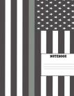 Notebook: Thin Gray Line Composition Book 7.44