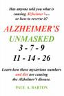 Alzheimer's Unmasked By Paul A. Barton Cover Image