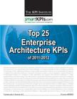 Top 25 Enterprise Architecture KPIs of 2011-2012 By Smartkpis Com, Aurel Brudan (Editor), The Kpi Institute Cover Image