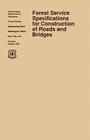 Forest Service Specification for Roads and Bridges (August 1996 revision) Cover Image