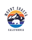 Mount Shasta California: Notebook For Camping Hiking Fishing and Skiing Fans. 7.5 x 9.25 Inch Soft Cover Notepad With 120 Pages Of College Rule By Delsee Notebooks Cover Image