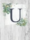 U: Monogram Initial Notebook Letter U - 8.5