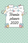 Terminplaner 2020: Jahresplaner von September 2019 bis Dezember 2020 mit Katzen - Planer mit 174 Seiten in weiß im Format A5 mit glänzend By Katzen Kalender Cover Image