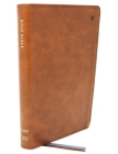 Net Bible, Thinline, Leathersoft, Brown, Comfort Print: Holy Bible By Thomas Nelson Cover Image