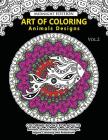 Art of Coloring Animal Design Midnight Edition: An Adult Coloring Book with Mandala Designs, Mythical Creatures, and Fantasy Animals for Inspiration a Cover Image