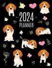 Beagle Planner 2024: Cute Daily Organizer (12 Months) Pretty Scheduler With Friendly Pooch By Happy Oak Tree Press Cover Image