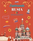 Explorando Rusia - Libro cultural para colorear - Diseños creativos de símbolos rusos: Iconos de la cultura rusa se mezclan en un increíble libro para Cover Image