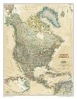 National Geographic North America Wall Map - Executive (23.5 X 30.25 In) (National Geographic Reference Map) By National Geographic Maps Cover Image