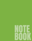 Notebook: Lime Green Wide Ruled 8.5 x 11 (100 Pages) By Simple Wide Ruled Notebooks Cover Image