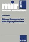 Globales Management Von Wertschöpfungsfunktionen (Mir-Edition) Cover Image