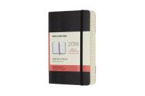 Moleskine 12 Month Daily Planner, Pocket, Black, Soft Cover (3.5 x 5.5) By Moleskine Cover Image