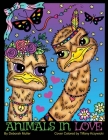 Animals in Love: Animals in Love Coloring Book by Deborah Muller. Whimsical and cute animal couples to color. Cover Image