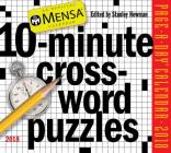 Mensa 10-Minute Crossword Puzzles Page-A-Day Calendar 2018 Cover Image