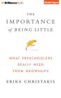 The Importance of Being Little: What Preschoolers Really Need from Grownups By Erika Christakis, Teri Schnaubelt (Read by) Cover Image