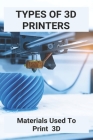 Types Of 3D Printers: Materials Used To Print 3D: Tinkercad 3D Printing Ideas Cover Image