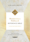 Hendrickson Hallmark Reference Bible: Deluxe Handbound Edition (Red Letter, Genuine Leather, Black): King James Large Print Version Cover Image