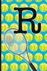 R: Tennis Monogram Initial Notebook for boys Letter R - 6
