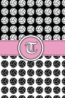 T: Volleyball Notebook Monogram Initial T Personalized Volleyball Gift for Players Coach Students Teachers (Volleyball Lo By Jaouad Saffoury Cover Image