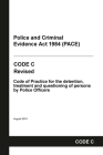 PACE Code C: Police and Criminal Evidence Act 1984 Codes of Practice Cover Image