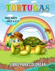 Tortugas Libro para Colorear para Niños Años 4 a 8: 40 Ilustraciones únicas para Colorear, un Libro para Colorear para Niños con Datos Interesantes y Cover Image