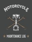 Piston and Wrench Motorcycle Maintenance Log Cover Image