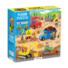 Construction Site 25 Piece Floor Puzzle with Shaped Pieces By Illustrated By Kathryn Selbert Mudpuppy (Created by) Cover Image