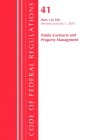 Code of Federal Regulations, Title 41 Public Contracts and Property Management 1-100, Revised as of July 1, 2020 Cover Image
