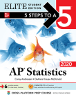 5 Steps to a 5: AP Statistics 2020 Elite Student Edition Cover Image