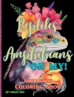Reptiles and Amphibians Oh My! Advanced Coloring Book By Kailyn Bail (Designed by) Cover Image