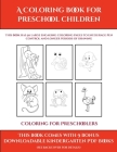 Coloring for Preschoolers (A Coloring book for Preschool Children): This book has 50 extra-large pictures with thick lines to promote error free color By James Manning, Kindergarten Worksheets (Producer) Cover Image