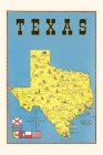 Vintage Journal Map of Texas, Flags By Found Image Press (Producer) Cover Image