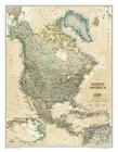 National Geographic: North America Executive Wall Map - Laminated (23.5 X 30.25 Inches) Cover Image