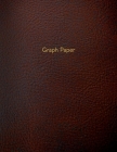 Graph Paper: Executive Style Composition Notebook - Brown Leather Style, Softcover - 8.5 x 11 - 100 pages (Office Essentials) By Birchwood Press Cover Image