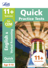 Letts 11+ Success – 11+ Verbal Reasoning Quick Practice Tests: for the CEM tests: Age 9-10 Cover Image